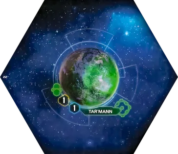 Twilight Imperium 4 Tile Number 2 and System Number 22.