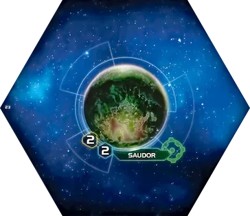 Twilight Imperium 4 Tile Number 15 and System Number 23.