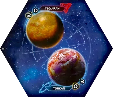 Twilight Imperium 4 Tile Number 21 and System Number 28.